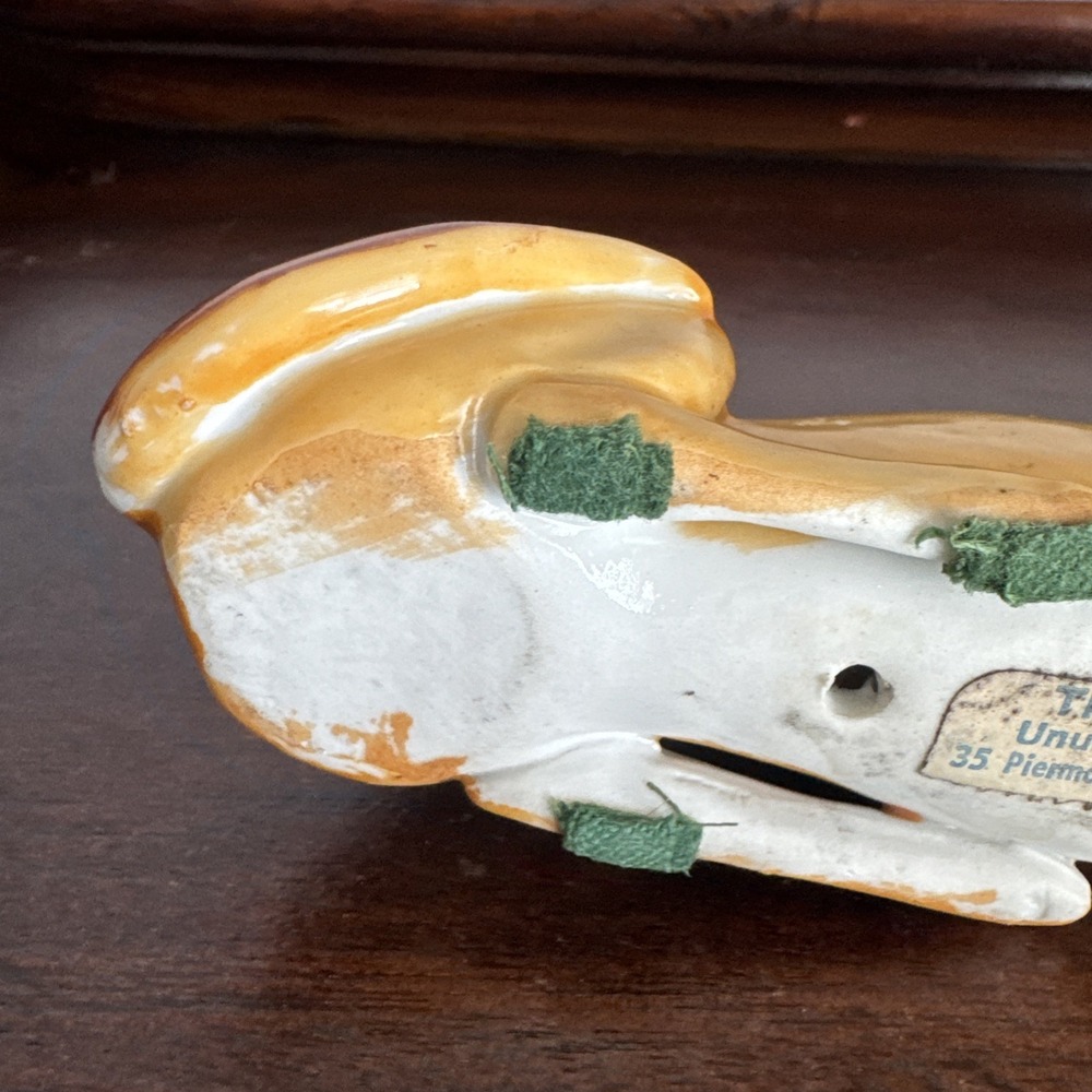 6.5" Staffordshire Porcelain Greyhound Dog - Picture 10 of 13